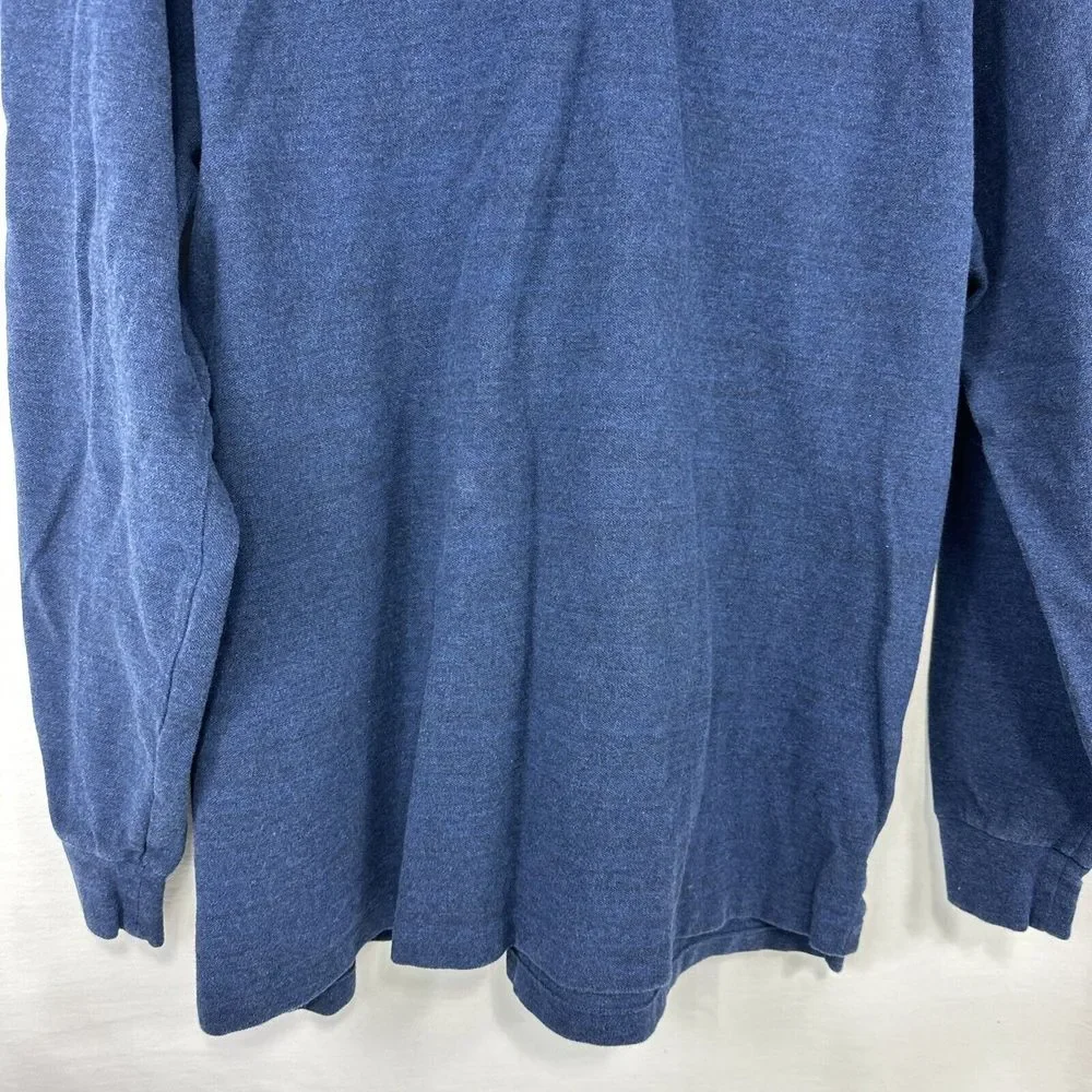 Polo Ralph Lauren Polo Mens XLT Blue Long Sleeve Heathered Pony Logo‎ Tall